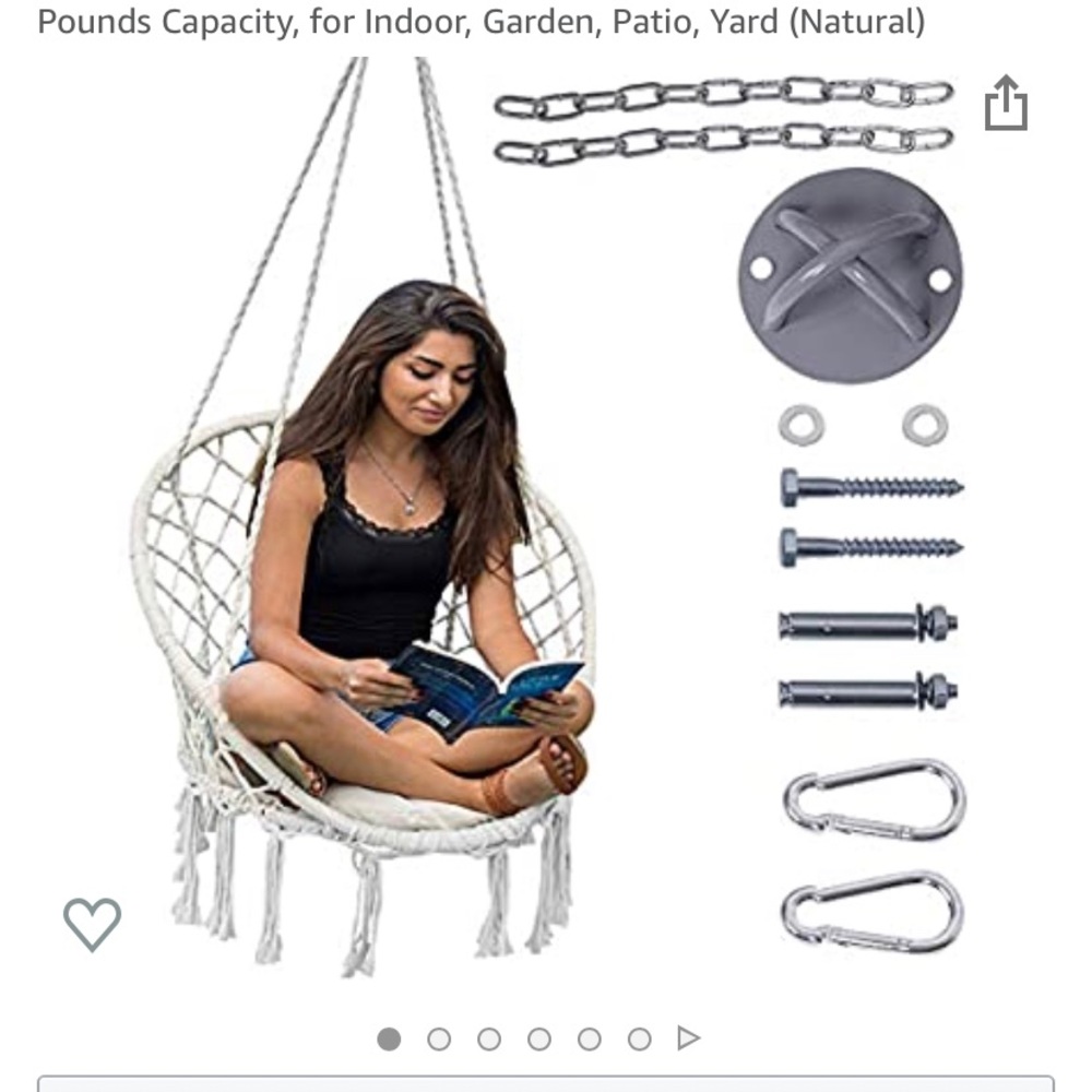 Macrame hanging chair